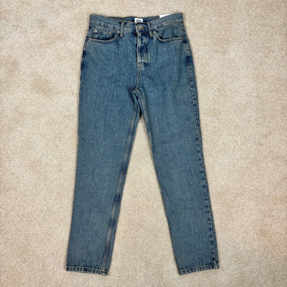 BDG Urban Outfitters Dad Jeans Mens 28x32 Slim Tapered Cropped Medium‎ Wash Blue
